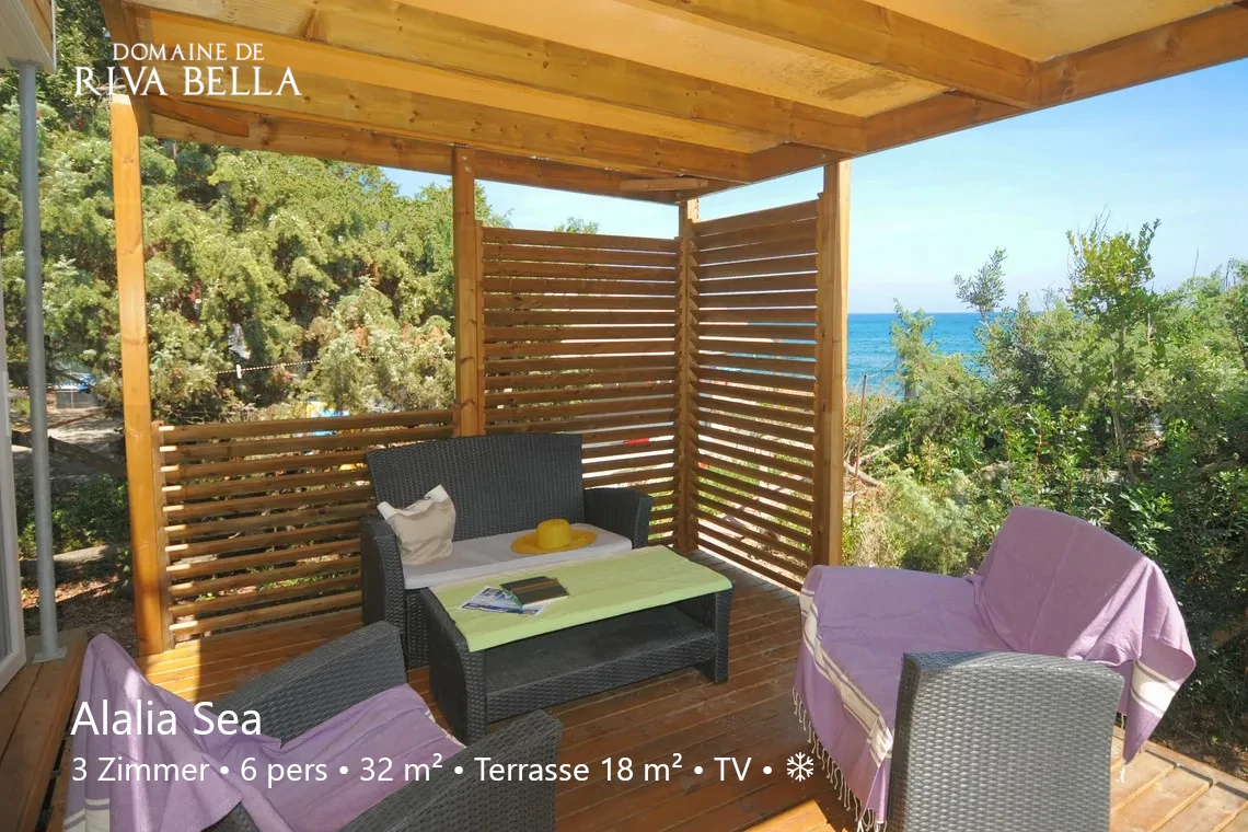 Location naturiste Corse - Mobilhome Alalia Sea 01